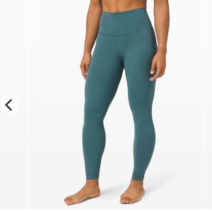 Lululemon Align Dessert Teal Leggings 25” size 4